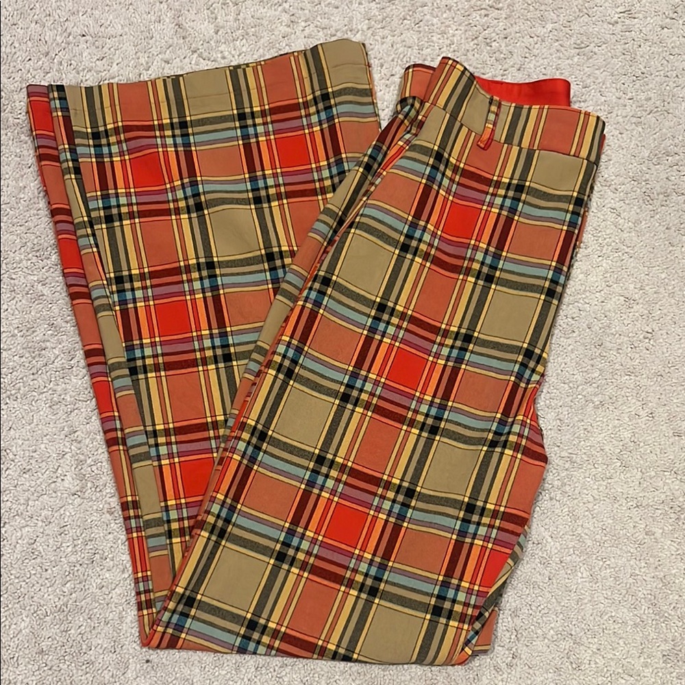 Free People Plaid Jules Pants